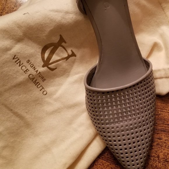VINCE AURELIAN Pump Gray White 8 New - Picture 6 of 6